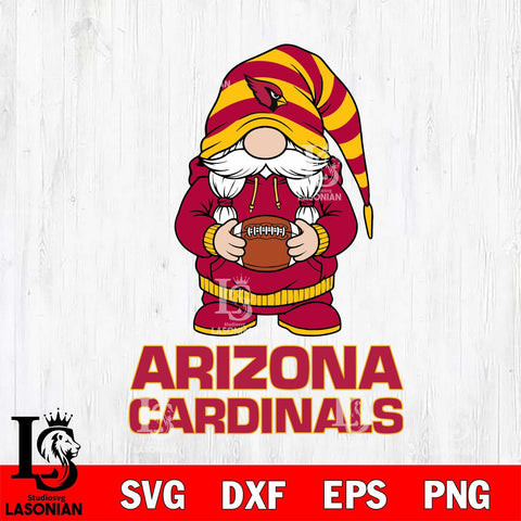 Arizona Cardinals Gnome Sport File Cut, NFL SVG, Digital Download , CHRISTMAS Criucut , Silhouette