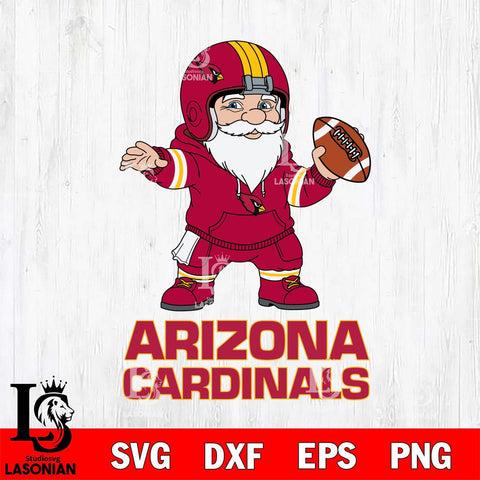 Arizona Cardinals Gnome football player File Cut, NFL SVG, Digital Download , CHRISTMAS Criucut , Silhouette