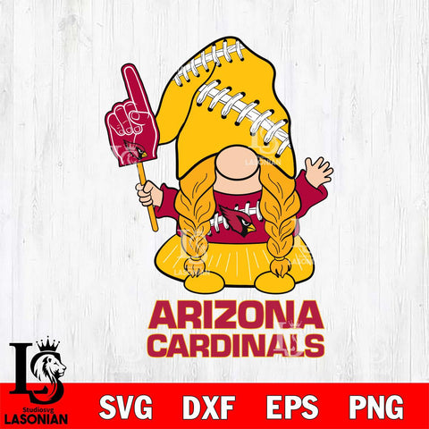 Arizona Cardinals Gnomes Fan Svg Eps Dxf Png File, Digital Download, Instant Download