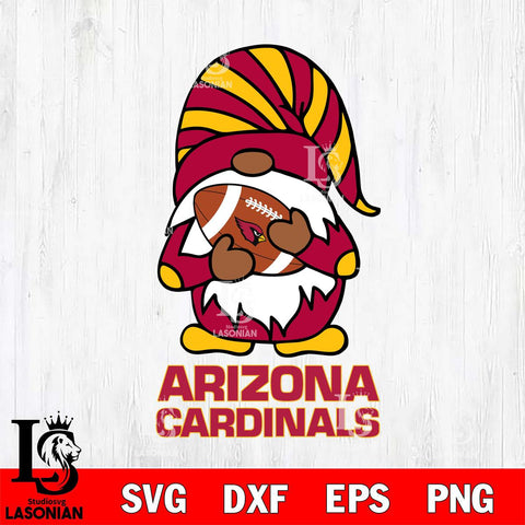 Arizona Cardinals Gnomes Football Svg Eps Dxf Png File, Digital Download, Instant Download