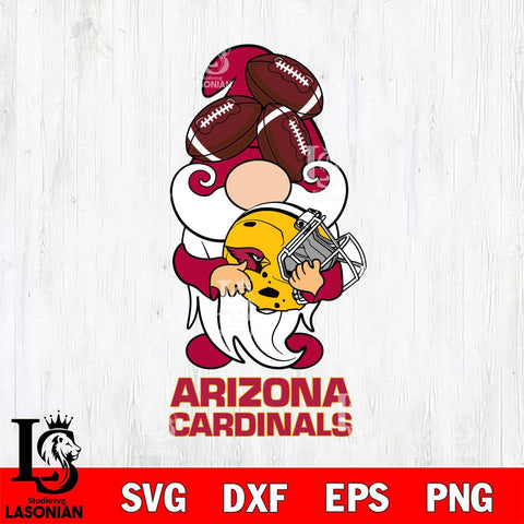 Arizona Cardinals Gnomes Helmet Svg Eps Dxf Png File, Digital Download, Instant Download
