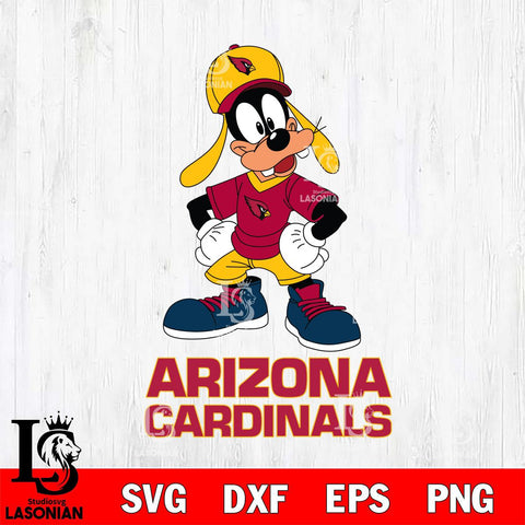 Arizona Cardinals Goofy Football Cricut, NFL SVG DXF EPS PNG FILE, Digital Download,Instant Download, Silhouette