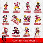Arizona Cardinals Goofy Rugby NFL Bundle 12 SVG DXF EPS PNG FILE,NFL bundle svg ,Football Digital Download,Instant Download, Silhouette