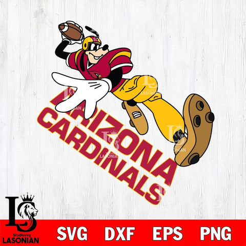 Arizona Cardinals Goofy rugby player SVG DXF EPS PNG FILE,NFL Cricut ,Football Digital Download,Instant Download, Silhouette