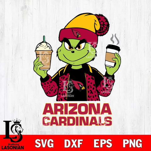Arizona Cardinals Grinch 2 coffee Svg Eps Dxf Png File, Digital Download, Instant Download