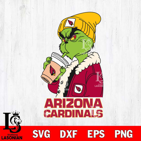 Arizona Cardinals Grinch Bougie Football Svg Eps Dxf Png File, Digital Download, Instant Download