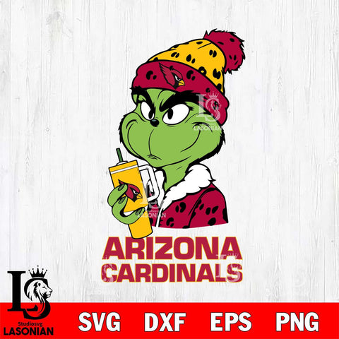 Arizona Cardinals Grinch Bougie Leopard Svg Eps Dxf Png File, Digital Download, Instant Download