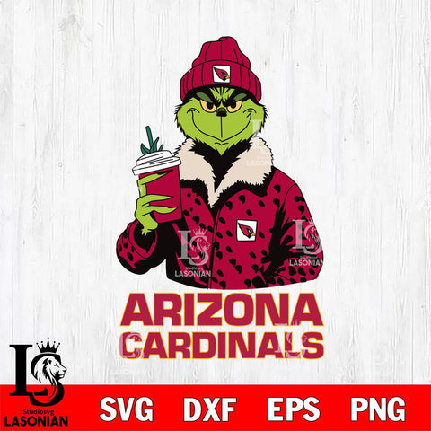 Arizona Cardinals Grinch Christmas Leopard Svg Eps Dxf Png File, Digital Download, Instant Download