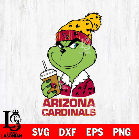 Arizona Cardinals Grinch Christmas hat Svg Eps Dxf Png File, Digital Download, Instant Download