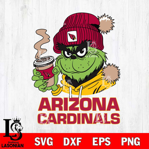 Arizona Cardinals Grinch Cofffe Hoodie Svg Eps Dxf Png File,Cricut svg files, Digital Download, Instant Download