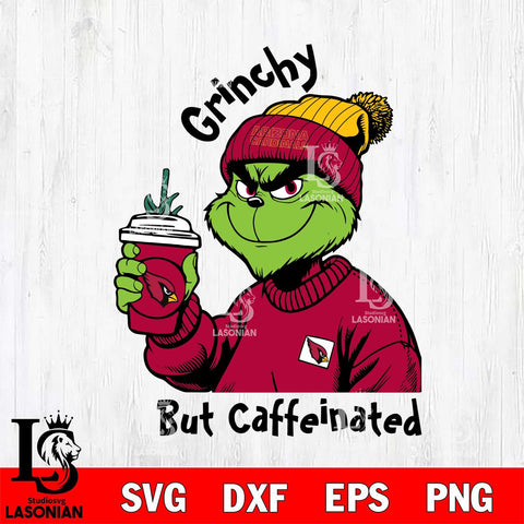 Arizona Cardinals Grinchy But Caffeinated Svg Eps Dxf Png File, Digital Download, Instant Download