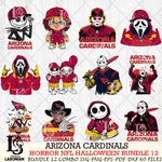 Arizona Cardinals Halloween Bundle 12 SVG Svg Eps Dxf Png File, Bundle NFL svg, Digital Download, Instant Download