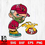 Arizona Cardinals Hannibal Lecter Piss On San Francisco 49ers Svg Eps Dxf Png File, Digital Download, Instant Download