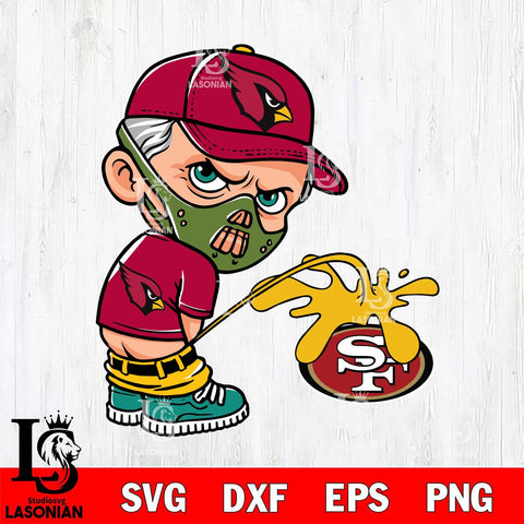Arizona Cardinals Hannibal Lecter Piss On San Francisco 49ers Svg Eps Dxf Png File, Digital Download, Instant Download