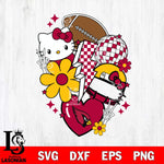 Arizona Cardinals Hello Kitty Nfl 2 Svg Eps Dxf Png File, Digital Download, Instant Download