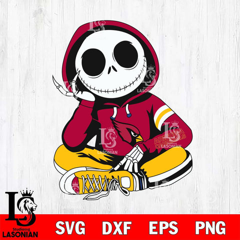 Arizona Cardinals Jack Skellington halloween Svg Eps Dxf Png File, Digital Download, Instant Download