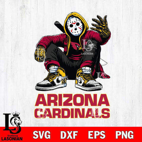 Arizona Cardinals Jason Voorhees Halloween SVG Svg Eps Dxf Png File, Digital Download, Instant Download