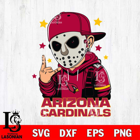 Arizona Cardinals Jason Voorhees Horror 9 Svg Eps Dxf Png File, NFL svg, Digital Download, Instant Download