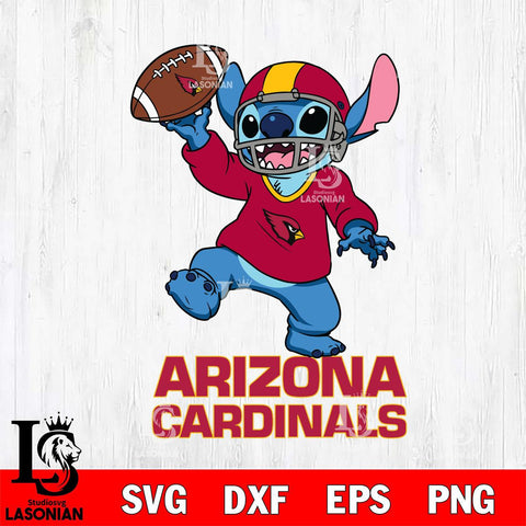 Arizona Cardinals Lilo and stitch Sport SVG DXF EPS PNG FILE, Stitch File Cut,NFL Digital Download,Instant Download, Silhouette