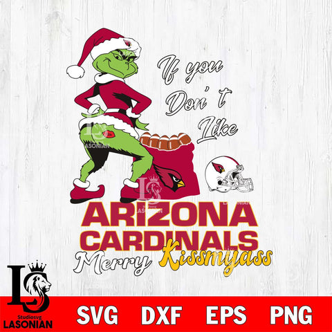 Arizona Cardinals Merry kissmyass grinch Svg Eps Dxf Png File,NCAA Svg Files,Digital Download,Sublimation,Instant Download