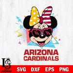 Arizona Cardinals Minnie Mouse Love Sport SVG DXF EPS PNG FILE, Disney Father day File Cut,Digital Download,Instant Download,Disney Svg Files