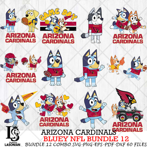Arizona Cardinals NFL Bundle 12 Svg Eps Dxf Png File, Digital Download, Instant Download
