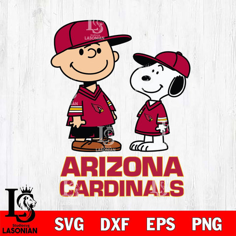 Arizona Cardinals Peanuts Snoopy Football SVG DXF EPS PNG FILE,Snoopy File Cut, Nfl Digital Download,Instant Download, Silhouette