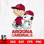 Arizona Cardinals Peanuts Snoopy Friends SVG DXF EPS PNG FILE,Snoopy File Cut, Nfl Digital Download,Instant Download, Silhouette