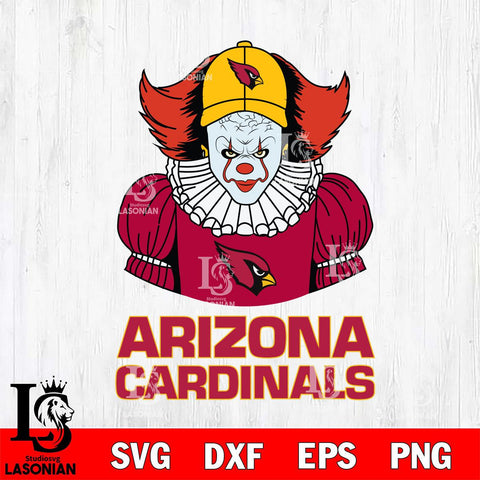 Arizona Cardinals Pennywise Horror Sport 7 Svg Eps Dxf Png File, NFL svg, Digital Download, Instant Download