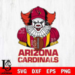 Arizona Cardinals Pennywise Horror Sport 9 Svg Eps Dxf Png File, NFL svg, Digital Download, Instant Download