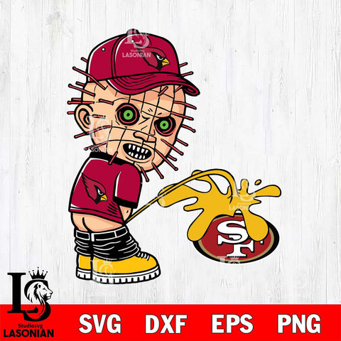Arizona Cardinals Pinhead Piss On San Francisco 49ers Svg Eps Dxf Png File, Digital Download, Instant Download