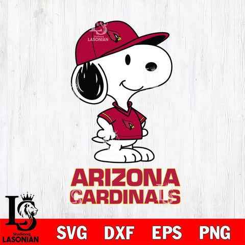 Arizona Cardinals Snoopy Football sport SVG DXF EPS PNG FILE,Snoopy File Cut, Nfl Digital Download,Instant Download, Silhouette
