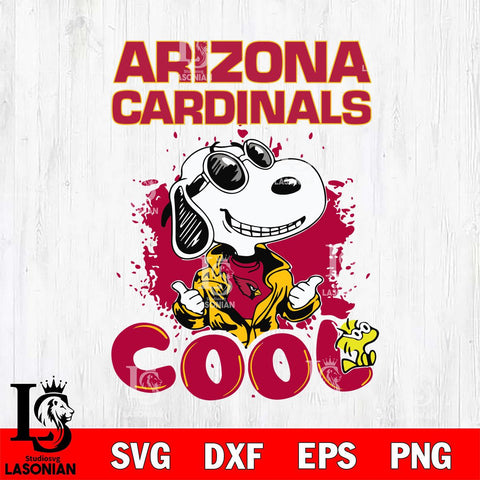Arizona Cardinals Snoopy Sport 7 Svg Eps Dxf Png File, NFL svg, Digital Download, Instant Download