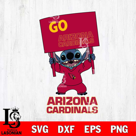 Arizona Cardinals Stitch Go cheer SVG DXF EPS PNG FILE, NFL File Cut, Digital Download,Instant Download, Silhouette, Cricut
