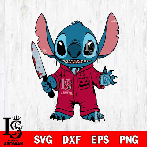 Arizona Cardinals Stitch Horror Football Svg Eps Dxf Png File, NFL svg, Digital Download, Instant Download