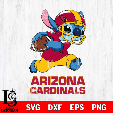 Arizona Cardinals Stitch Run Rugby Ball SVG DXF EPS PNG FILE, Stitch File Cut,NFL Digital Download,Instant Download, Silhouette