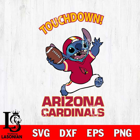 Arizona Cardinals Stitch Touchdown SVG DXF EPS PNG FILE, NFL File Cut, Digital Download,Instant Download, Silhouette, Cricut