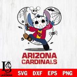 Arizona Cardinals Stitch jason voorhees Halloween Svg Eps Dxf Png File, Digital Download, Instant Download