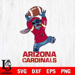Arizona Cardinals Stitch playing football SVG DXF EPS PNG FILE, NFL File Cut, Digital Download,Instant Download, Silhouette, Cricut