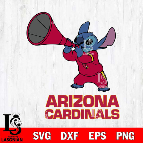 Arizona Cardinals Stitch vuvuzela SVG DXF EPS PNG FILE, NFL File Cut, Digital Download,Instant Download, Silhouette, Cricut