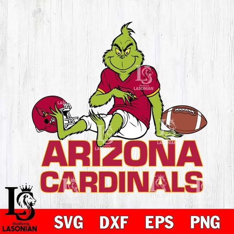 Arizona Cardinals Tis the Season Grinch File Cut, NFL SVG DXF EPS PNG PDF File, Digital Download , Criucut , Silhouette