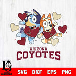 Arizona Coyotes Bluey & Bingo 10 Svg Eps Dxf Png File, NHL svg, Digital Download, Instant Download