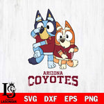 Arizona Coyotes Bluey & Bingo 18 Svg Eps Dxf Png File, NHL svg, Digital Download, Instant Download