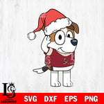 Arizona Coyotes Bluey Jack Christmas Svg Eps Dxf Png File, Digital Download, Instant Download