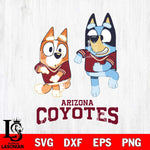 Arizona Coyotes Bluey with Chilli Dance Svg Eps Dxf Png File, Digital Download, Instant Download