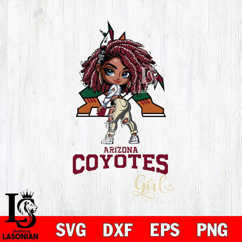 Arizona Coyotes Fan Girl Svg Eps Dxf Png File, Digital Download, Instant Download