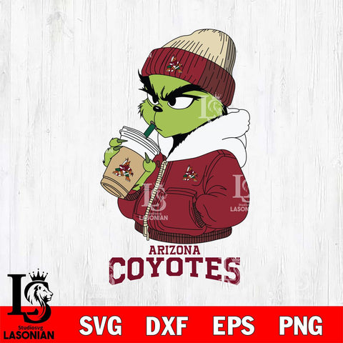 Arizona Coyotes Grinch Bougie Sport Svg Eps Dxf Png File, Digital Download, Instant Download