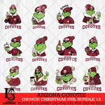 Arizona Coyotes Grinch Christmas NHL Bundle 12 Cut Files, Cricut,Christmas Svg Dxf Eps Png file , Digital Download
