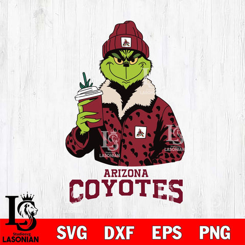 Arizona Coyotes Grinch Leopard Svg Eps Dxf Png File, Digital Download, Instant Download