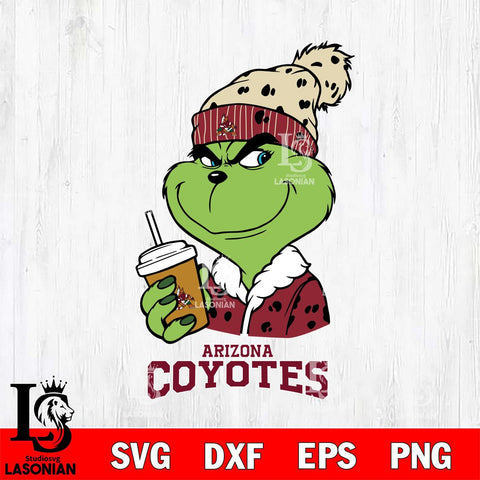 Arizona Coyotes Grinch hat Svg Eps Dxf Png File, Digital Download, Instant Download